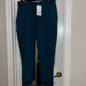 Mandala jogger scrub bottoms NWT caribbean blue size L
